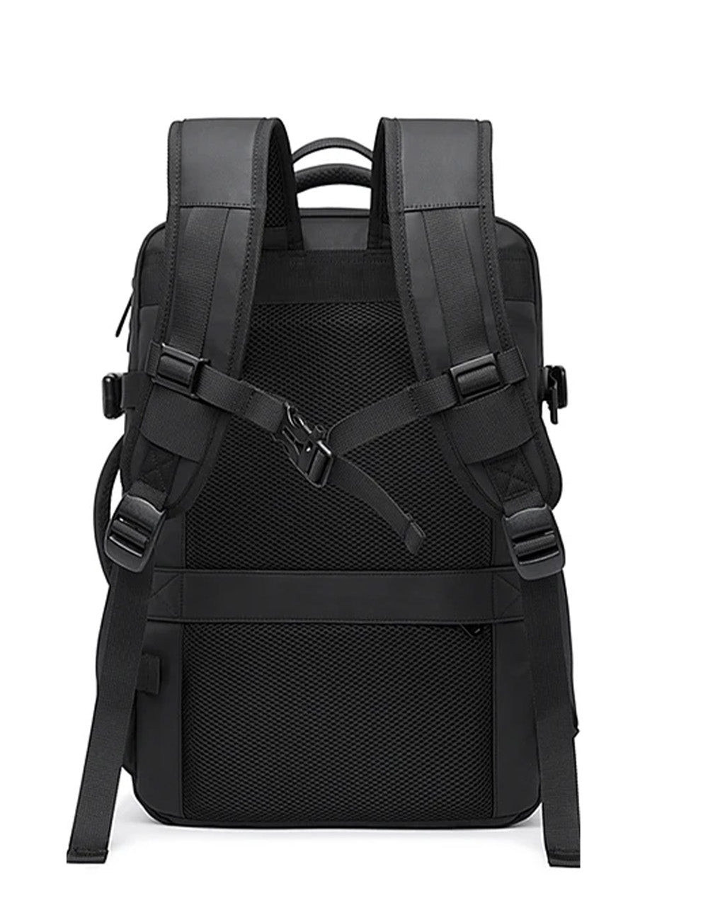 Expandable travel backpack 37L to 45L capacity
Waterproof business travel backpack design
Travel backpack with 180 degree opening
Expandable backpack showing 37L and 45L sizes
USB charging port travel backpack
Anti theft backpack with hidden pocket
Breathable padded back travel backpack
Carry on travel backpack on suitcase handle
